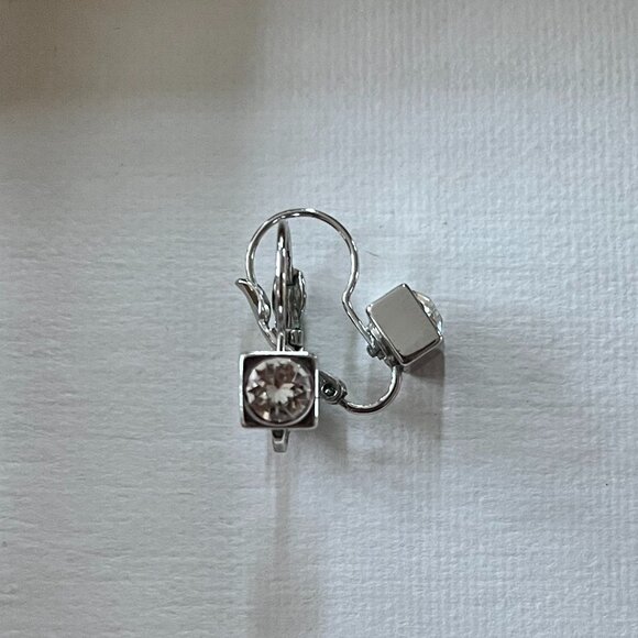 Vintage Myka Designs Euroback Crystal Drop Earrings - Picture 1 of 4